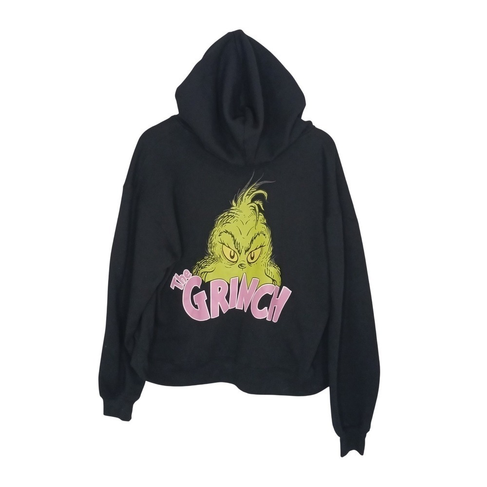 Grinch Christmas Holiday Full Zip Hoodie Sweatshirt Junior's Size M